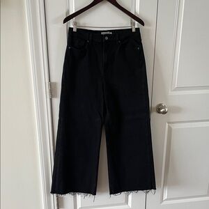 Carly Jean Los Angeles black Holland wide leg jeans size 11